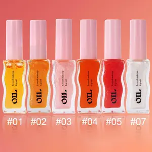 Fruit Honey Long Lasting Lip Oil, 1 Box Moisturizing Lip Gloss, Glossy Lip Glaze Stick, Plumping Lip Oil for Girls & Women