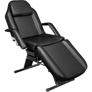 OmySalon Massage Salon Tattoo Chair Esthetician Bed with Beauty Basket, Professional Tattoo Table Salon Spa Equipment for Facial Spa Beauty Eyelash Extensions Barber Waxing Microblading