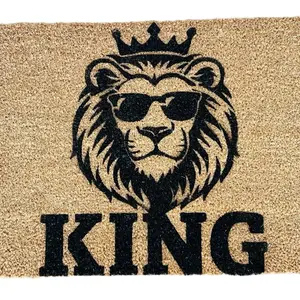 Lion custom door mat