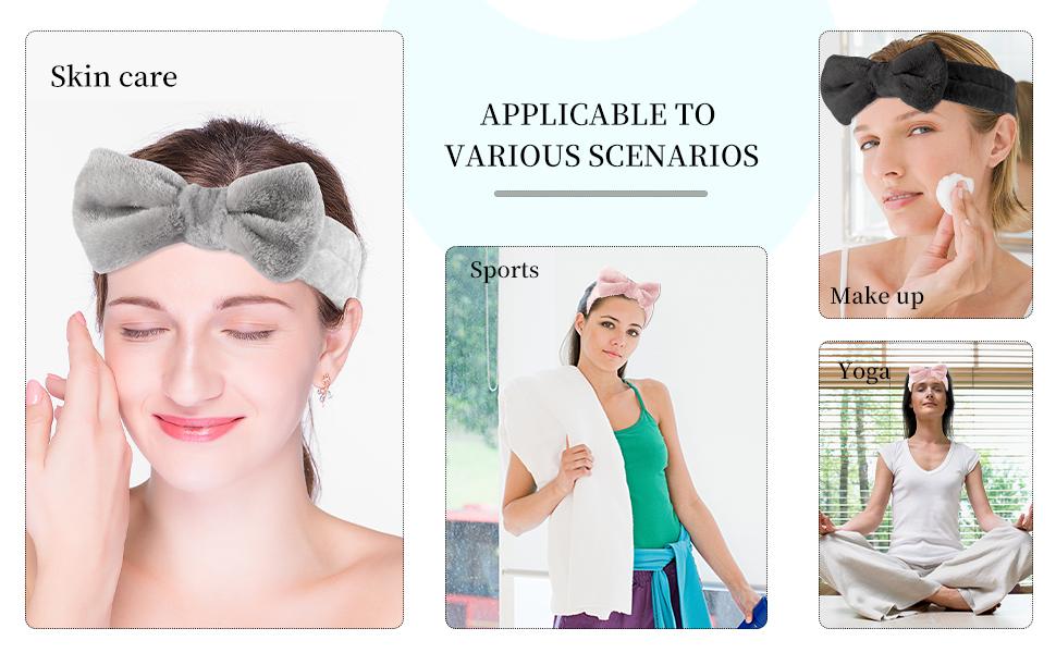 12 PCS Face Wash Headband Wristband Sets for Women and Girls | Soft Microfiber Spa Hair Wraps, Makeup Skincare Bath Headbands, Wrist Bands for Washing Face, White, Pink, Gray, Black 12 PCS Face Wash Headband Wristband Sets for Women and Girls | Soft Microfiber Spa Hair Wraps, Makeup Skincare Bath Headbands, Wrist Bands for Washing Face, White, Pink, Gray, Black
