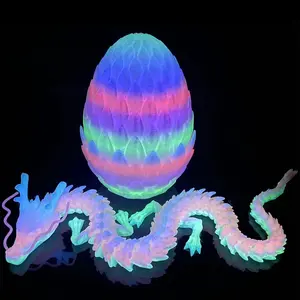 3D Printed Dragon Scale Egg Ornament, Statue Figurines, Decorative, Large and Small Sizes, Home Decor, Christmas Gift, New Year Gift, Realistic Texture, Detailed Craftsmanship