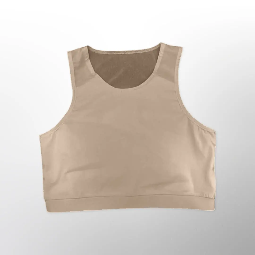 Mesh Back Comfort Band Binder Beige