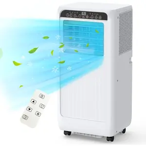 4-in-1 Portable AC Unit, 8000 BTU Heating & Cooling Portable Air Conditioner, Remote Control, Dehumidifier Fan Combo, 300 Sq.Ft Coverage for Home Office