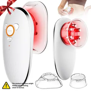 4 in 1 Smart Body Sculpting Machine-Lymphatic Drainage Massager, Body Care Tool, Body Care with 4 Adjustable Functions: Heating,Cupping,Red Light & EMS Massage for Belly, Waist, Arms, Legs, Tightens Skin Gift