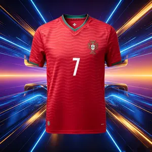 2026 Portugal Home Away 7# Cristiano Ronaldo Short Sleeve Soccer Jersey Fans Version Breathable