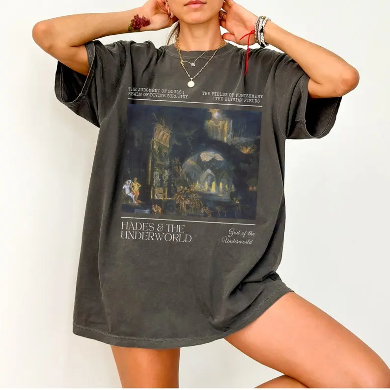 Hades Greek Mythology Shirt Hades And Persephone Mythology Shirt Poet Shirt Greek God Light Academia Greek Apparel Cerberus Bookish Merch