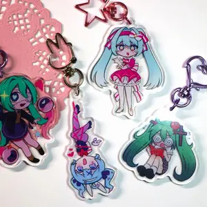 Vocaloid Hatsune Miku Acrylic Keychain Charms | Monitoring | Rotten Girl | Rabbit Hole