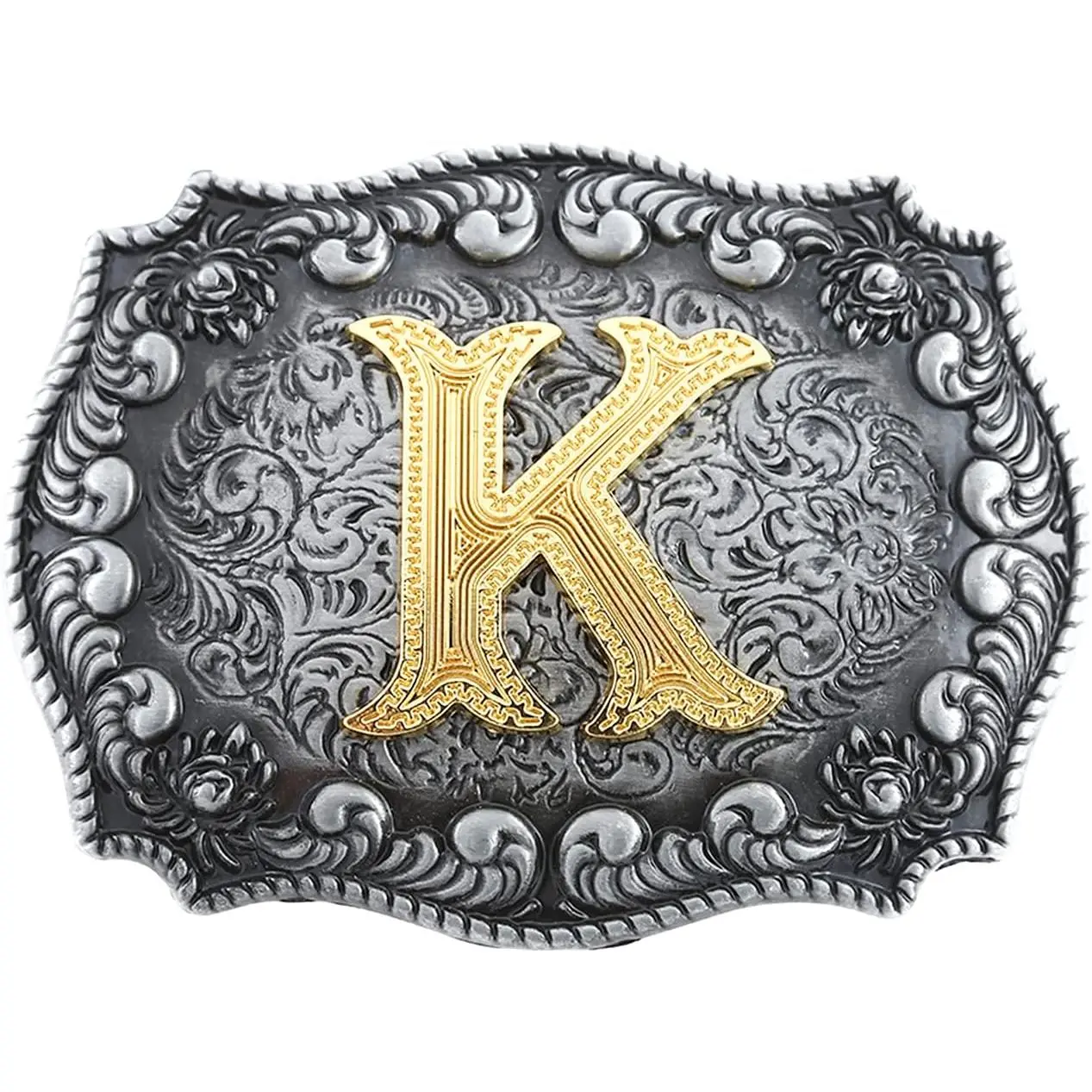 Belt Buckle Men, Western Cowboy Rodeo Small Alphabet Letter ABCDMRJ to Z Initial Belt Buckles for Women
