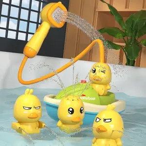 Electric Rotating Shower Head, 1 Set Duck Design Bath Toy, Shower Spray Toy, Water Spray Toy, Bathing Toy for Kids, Baby Bath Toy, Shower Toy, Fun Play Showerhead