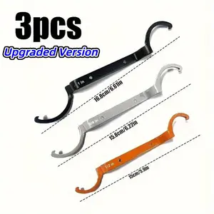 3-Piece Tools 50900R Conduit Lockout Wrench Set, Tighten and Loosen Locknuts in Tight Spaces, 1/2, 3/4, and 1-Inch, Offset Bends, Ideal for Pipe, Automotive Repair & Electrical Maintenance