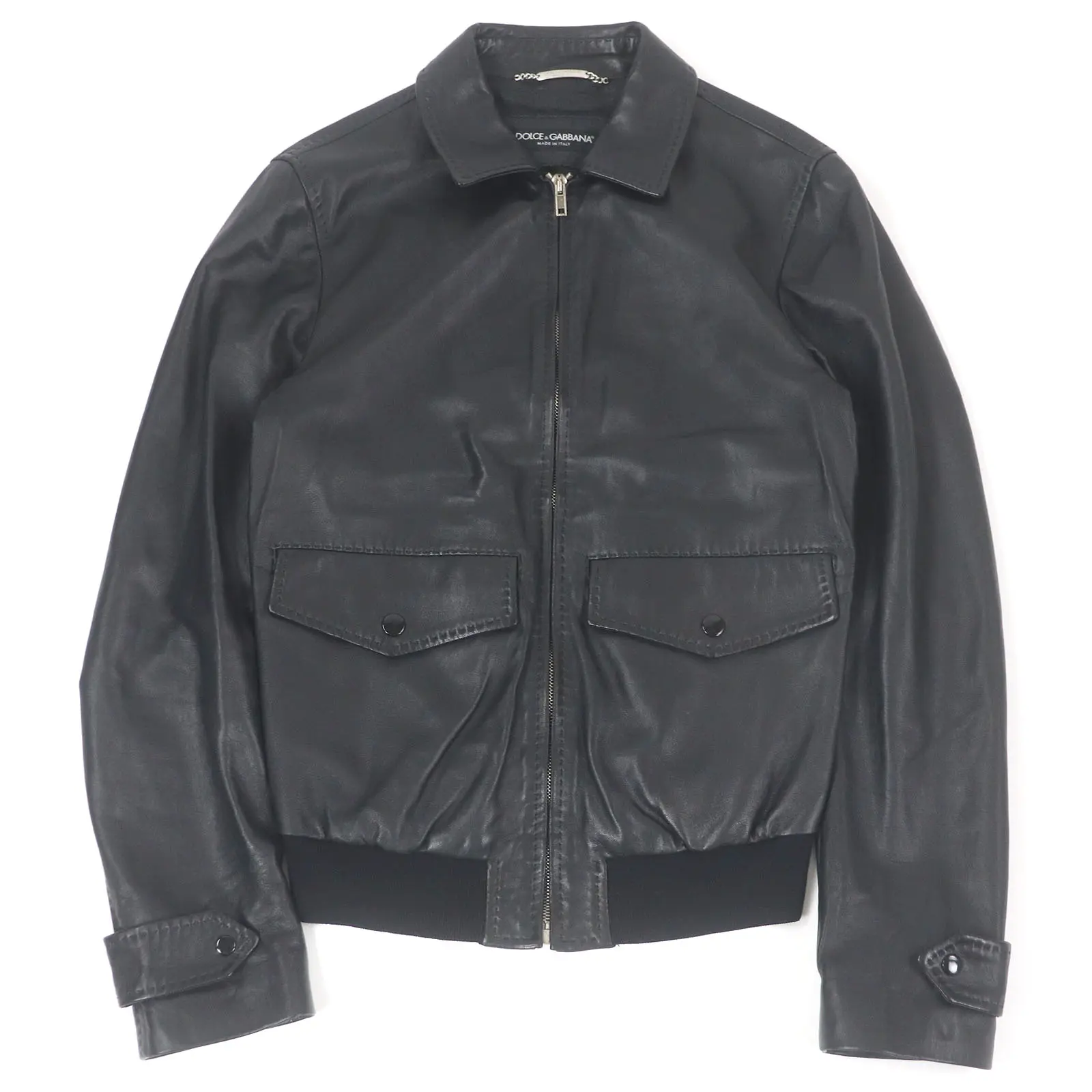 Pre-owned DOLCE & GABBANA Lambskin Small Leather Goods Dolce&Gabbana Lamb Leather Jacket