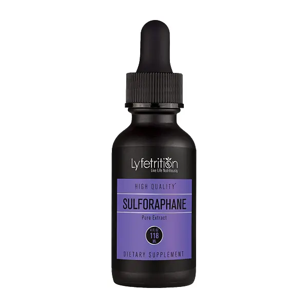 LYFETRITION Activated & Stabilized Sulforaphane 540mg 4 Oz Liquid 220 Servings Made in USA Quick Absorption Quality Potent Ingredients Third Party Tested Non GMO GMP Certified Cruelty Free Pure Boswellia Extract Healthcare Supplement