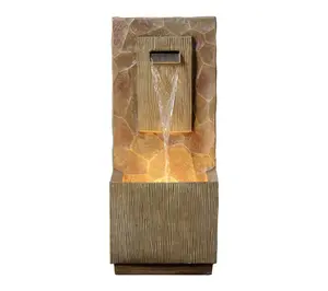 Teamson Home Outdoor 32" Spa Waterfall Fountainwith Light