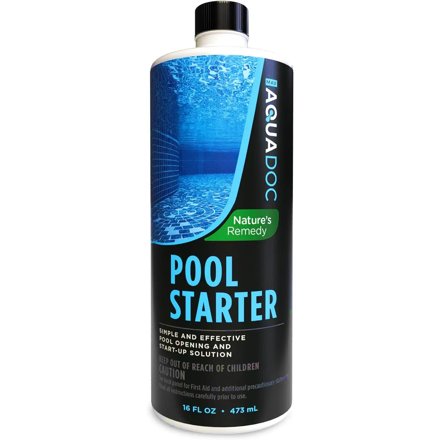 AquaDoc 16oz Pool Opening Chemical Supplies - Natural Enzyme Product for Above Ground & Inground Pools, Cleans Cartridge & Sand Filters, Removes Debris - Made in USA, Pool Cleaners For Inground Pools, Swimming Pool Cleaner