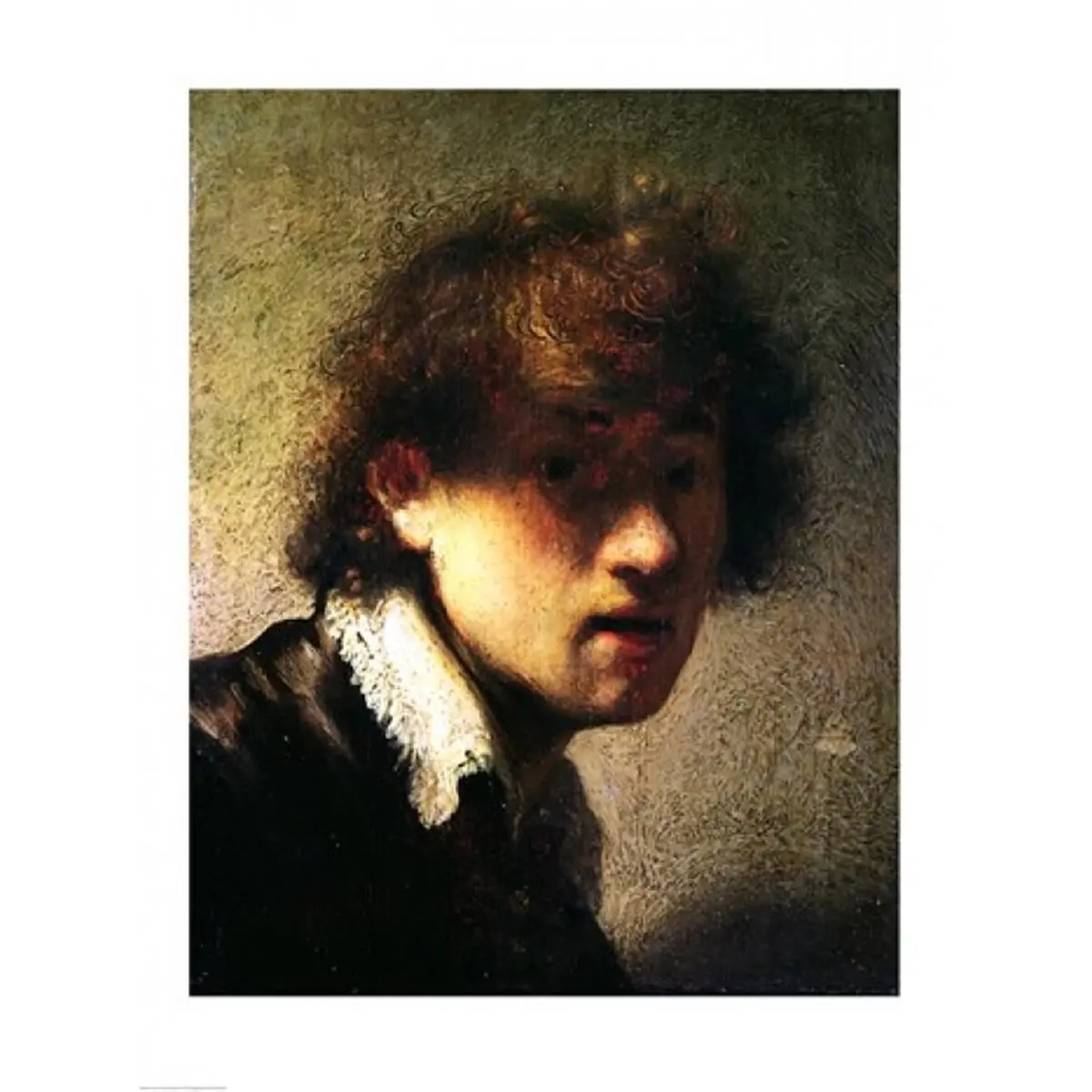 Head of A Young Man Or Self Portrait 1629 Poster Print by Rembrandt Van Rijn - 18 x 24 in.