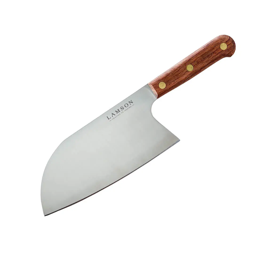 8" Chinese Santoku Cleaver with Classic Rosewood Handle