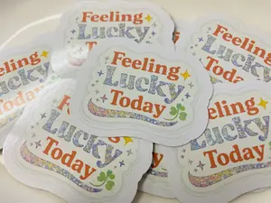 Upgraded Feeling Lucky Today Sticker