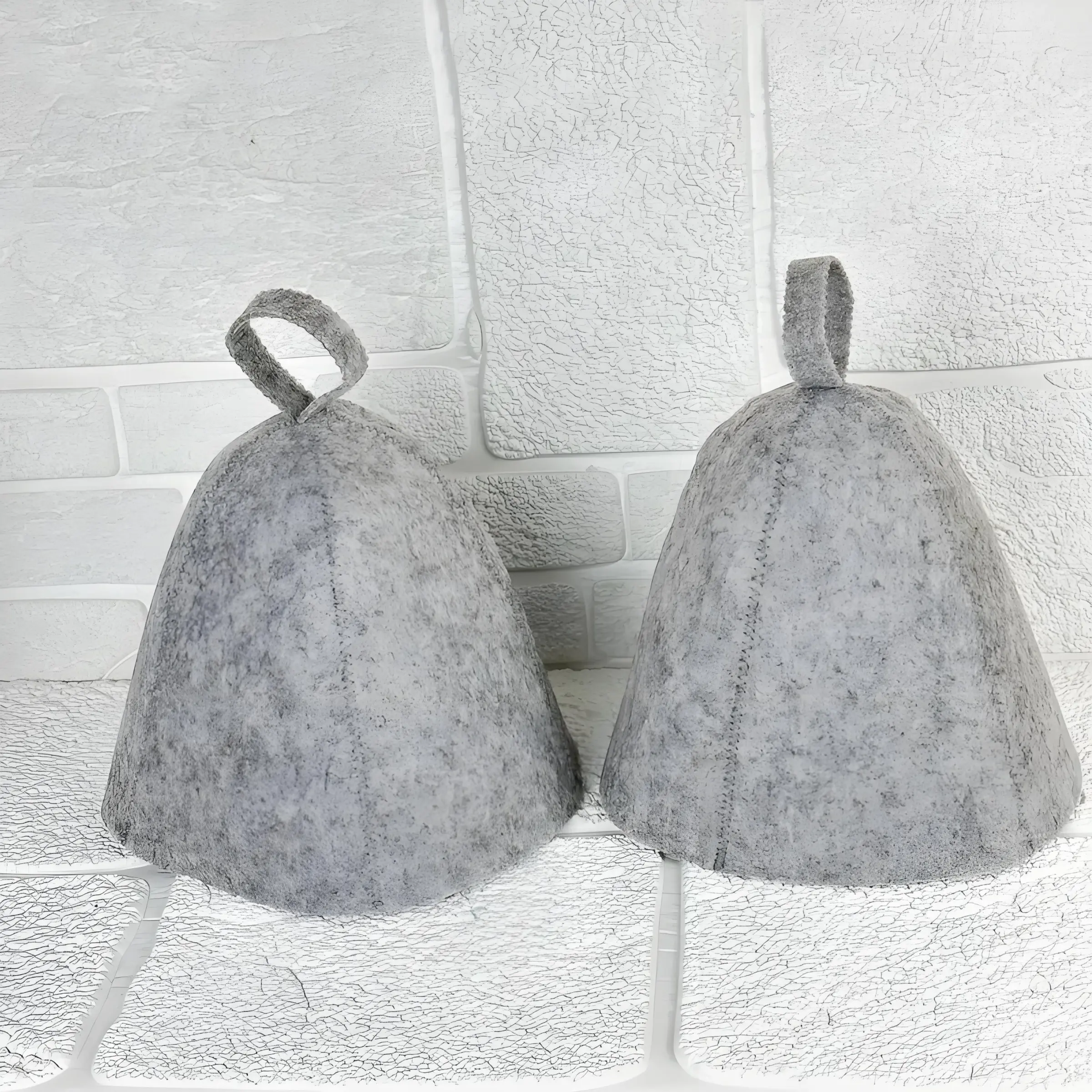 2 unisex sauna hats ideal for steam baths, hot springs, bathing, protects head, suitable for sauna rooms, Wool sauna hats, Shower Caps Set, Shower Essentials For Men