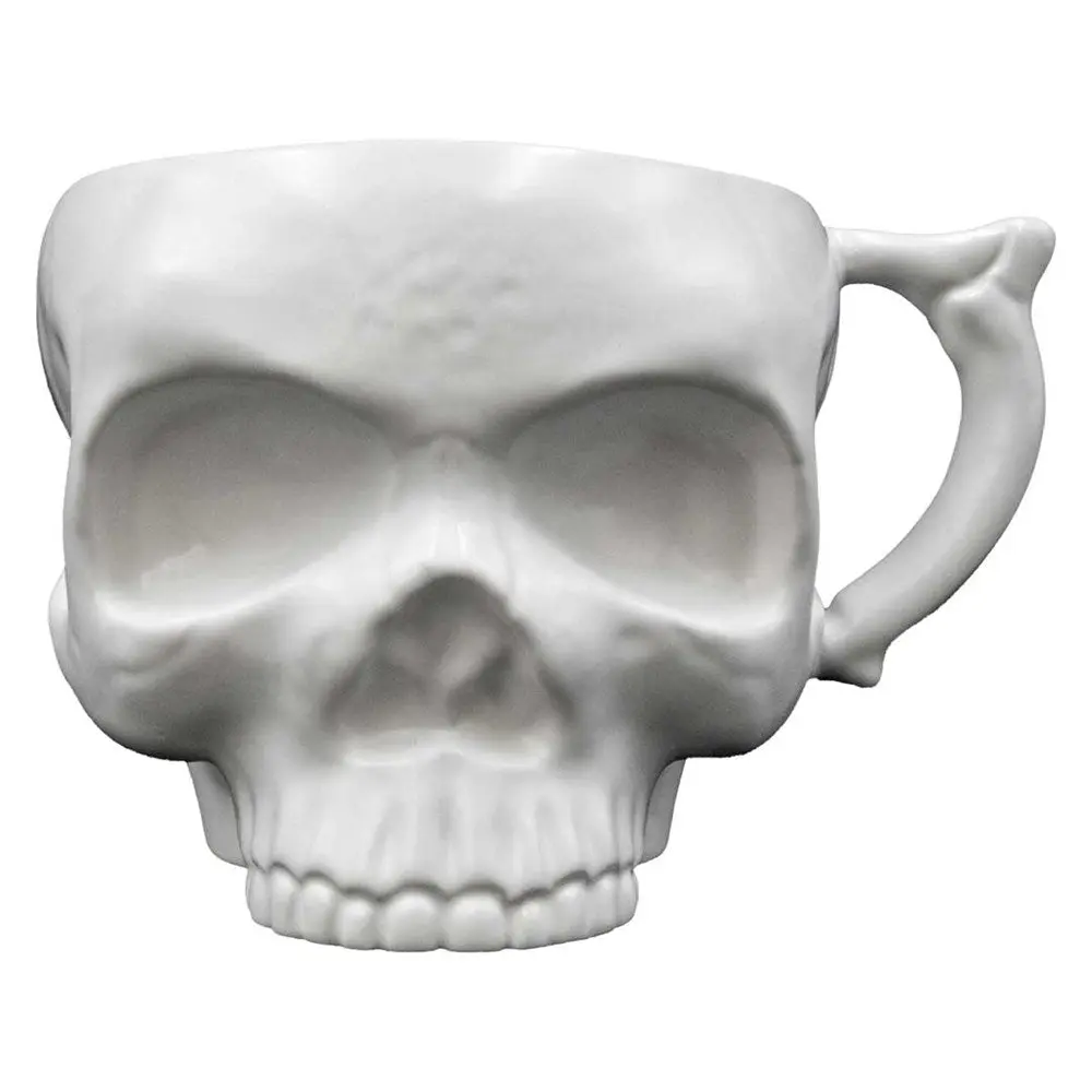 Anatomical Skull White Mega Ceramic Mug