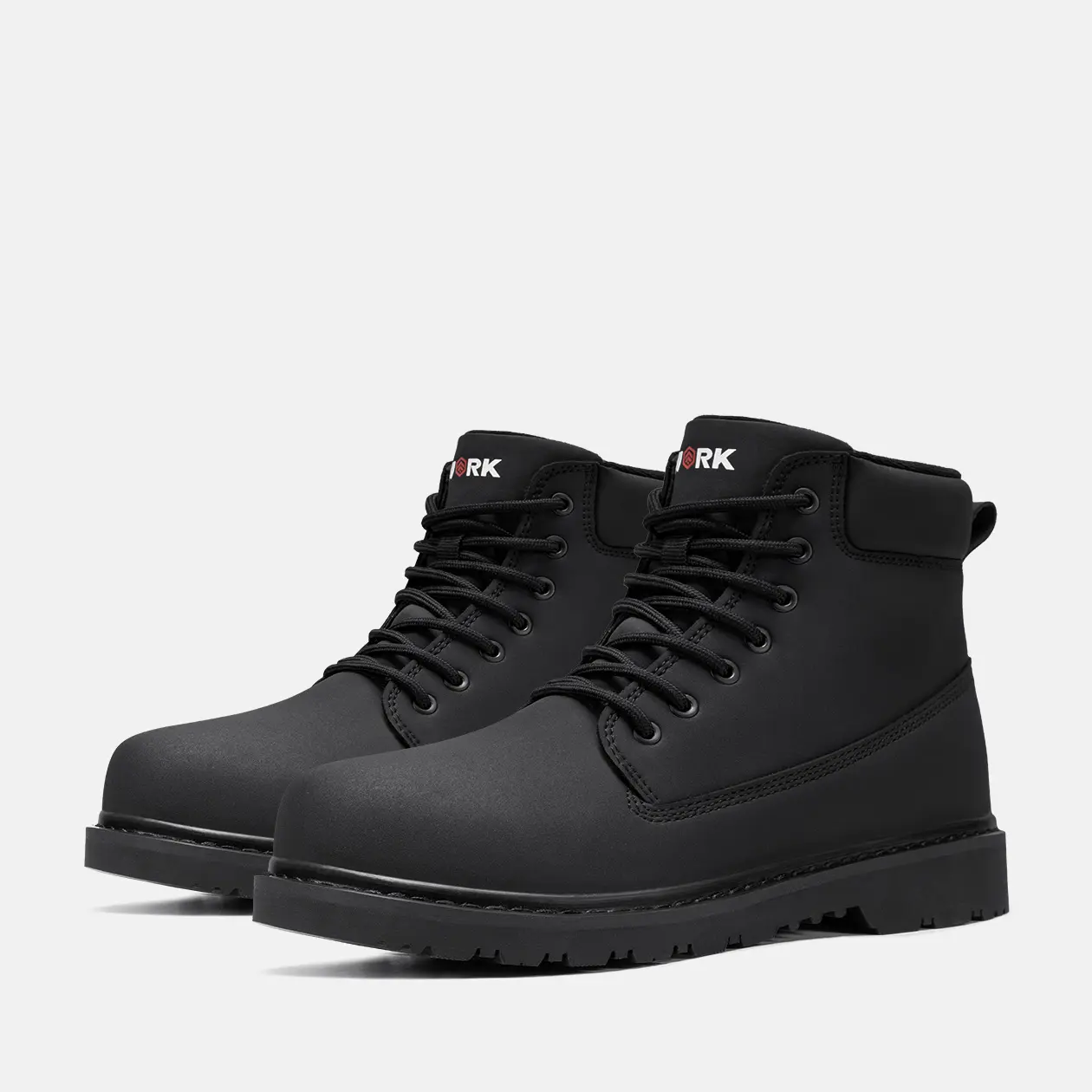 Men's Winter Waterproof Work Boots Genuine Leather Warm Lightweight Slip-Resistant Anti-Slip Durable Sole Comfortable Fit 【LARNMERN】
