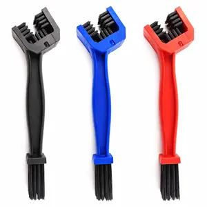 2pcs 3-Sided Long Bristle Motorcycle Chain Brush for Universal Cleaning, Perfect Tool for Motorcycles and Bikes, Durable and Effective Cleaning Brush