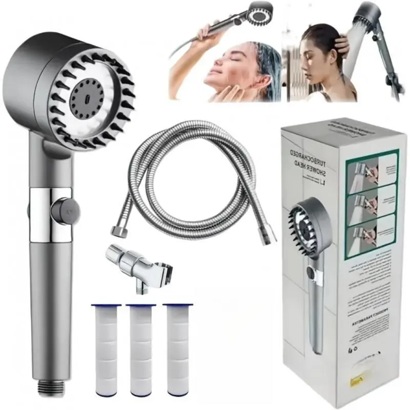 Drivse Showerhead, drivse filtered shower head with handheld, 2026 New Ionic Filter Handheld Shower Head,  Spare Filters, 59in Hose & Bracket, Multifunctional Spray for Shower & Cleaning massaging dry itchy skin detachable design     high-pressure bath