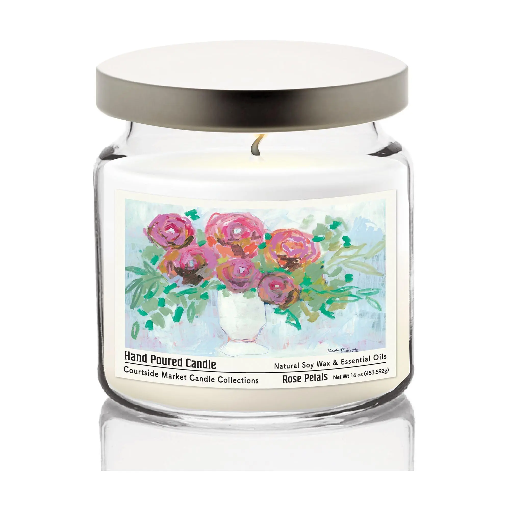 Courtside Market A Hug In A Vase Candle Glass Jar 16 oz