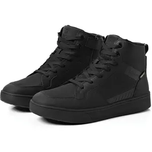 Motorcycle Shoes for Men, Anti-Slip Reinforced Sole, Breathable Casual Motorcycle Riding Boots with Ankle Support, Shift Pad