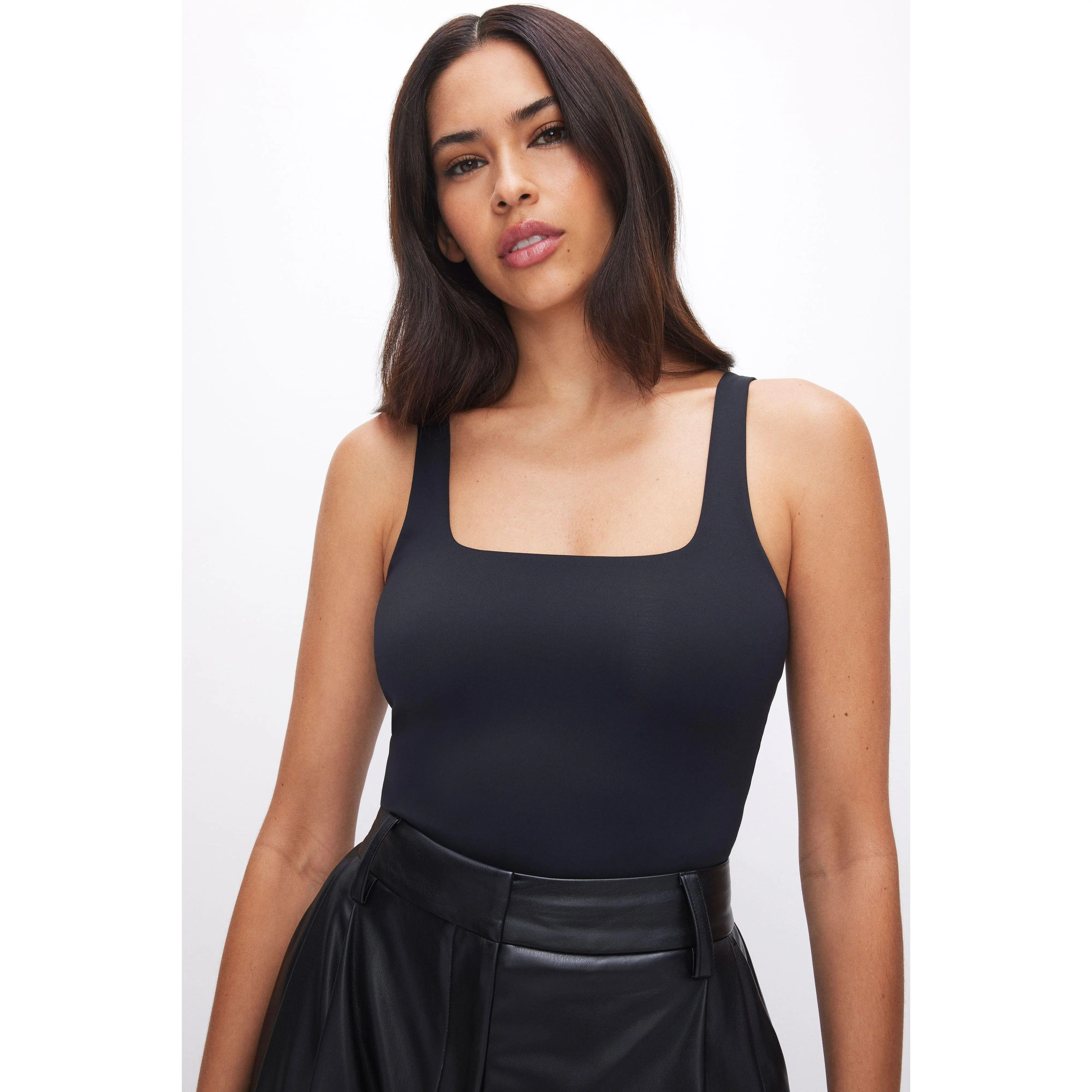 SCULPTING MODERN TANK BODYSUIT | BLACK