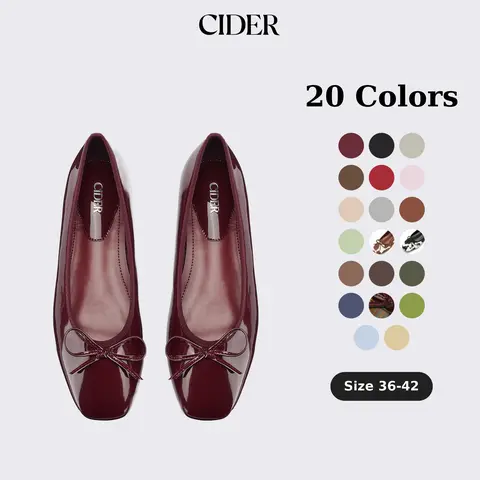 Cider Women's Shoes, Bowknot Decor Square-Toe Ballet Mary Jane Flats,sohochic