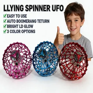 LED Light-Up Flying Ball, Boomerang Hover Ball, Floating Spinning Gyroscope Toy, Dual-Layer Secure Packaging, Safe Astm/f963 Certified Gift