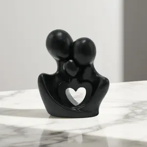 Family Figure Resin Ornament, Cozy Parent-Child Decor, Living Room Display Cabinet Art Piece, Balcony Leisure Area Decoration, Statue