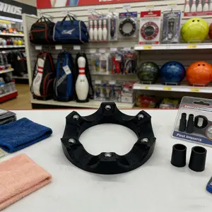 3D Printed Bowling Ball Rotating Stand, 360° Smooth Rotation Cup Holder, Multi-Angle Handle, Universal Accessory for Best Performance, Bowling Accessories