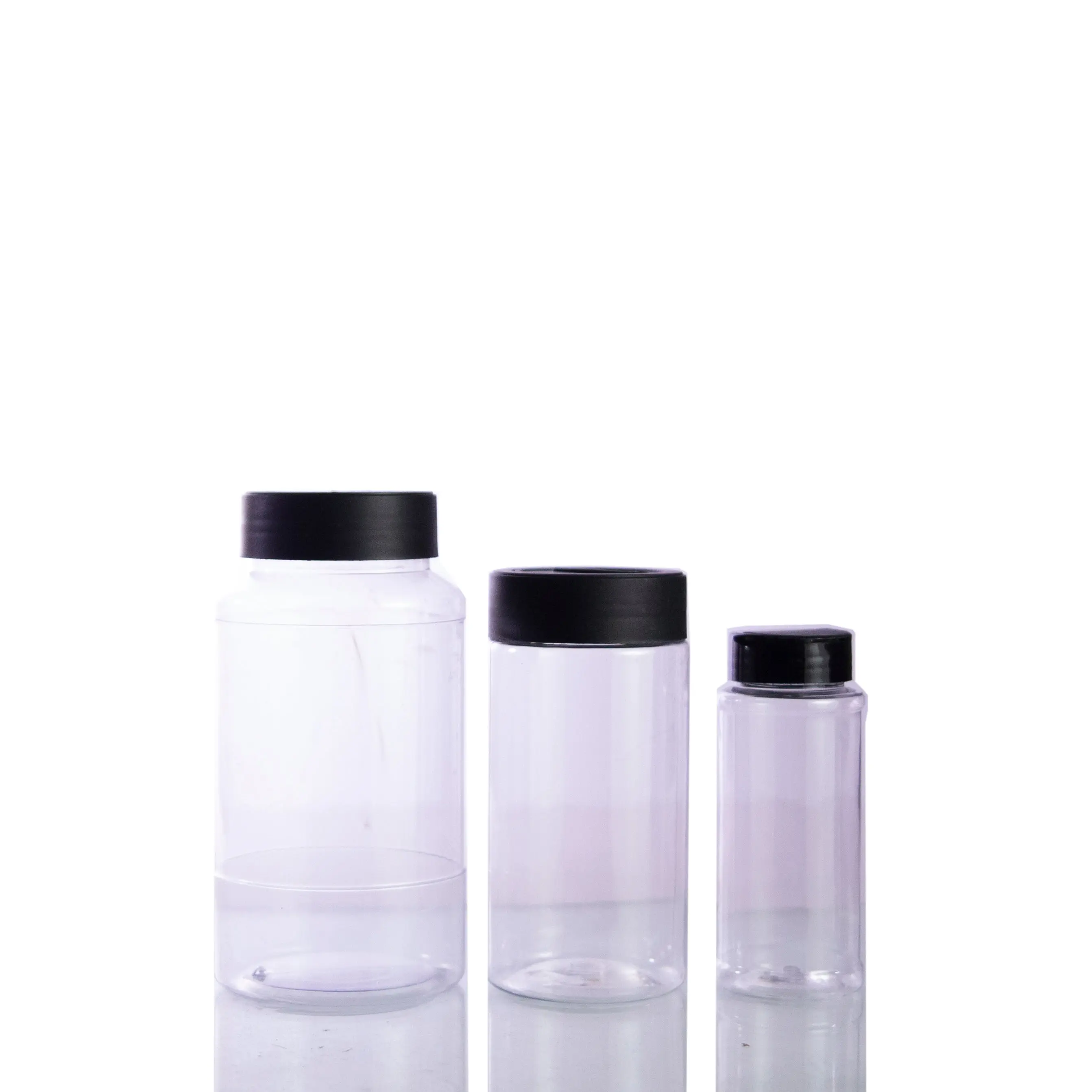 Glitter Storage Containers W/ Black Top