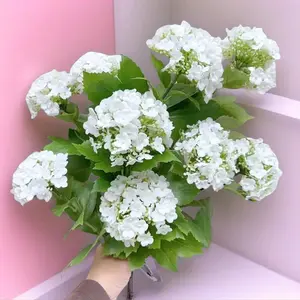 High Fidelity Hydrangea Flowers, Nordic Style Living Room Table Decor, Wedding Festival Decoration, Office Fresh Plant Arrangement