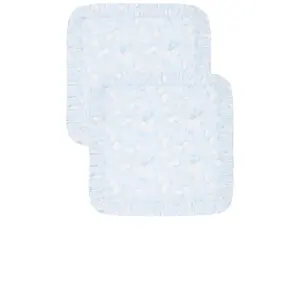LoveShackFancy Ruffled Euro Pillow in Whisper Blue