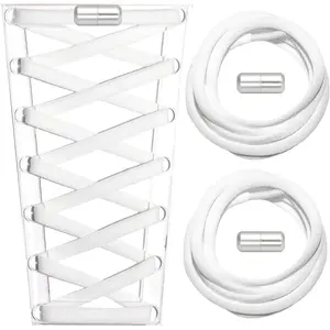 Colorful Elastic Shoe Laces Semicircle No Tie Shoelaces for  and Adult Sneakers Shoelace