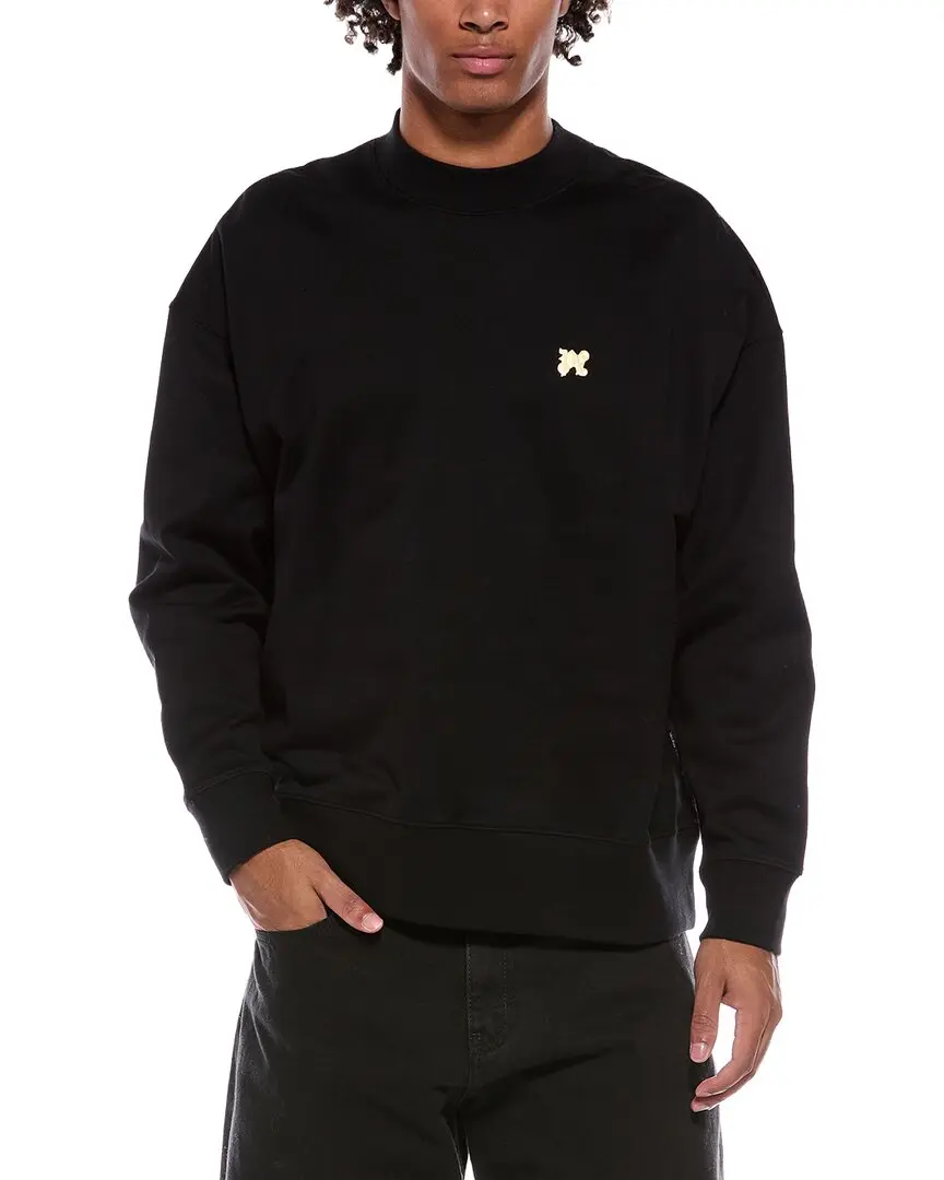 Palm Angels Monogram Pin Crewneck Sweatshirt