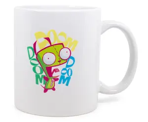 Nickelodeon Invader Zim "Doom Doom Doom" Ceramic Mug Exclusive | Holds 11 Ounces