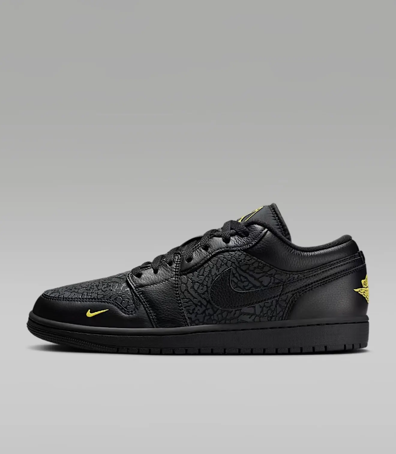 Jordan 1 low Special Edition "Black Elephant Print"