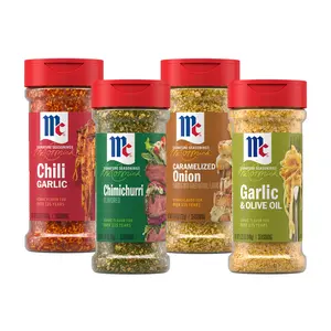 McCormick Signature Seasonings Cooking Blends (Garlic & Olive Oil, Caramelized Onion, Chili Garlic, Chimichurri) Variety Pack