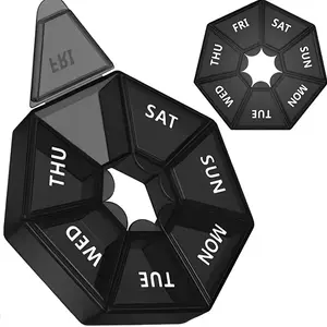 Mini Seven-Compartment Storage Box, Portable Weekly Pill Organizer, Ideal Gift for Seniors and Travelers, Essential Daily Medication Holder-Gift/Christmas