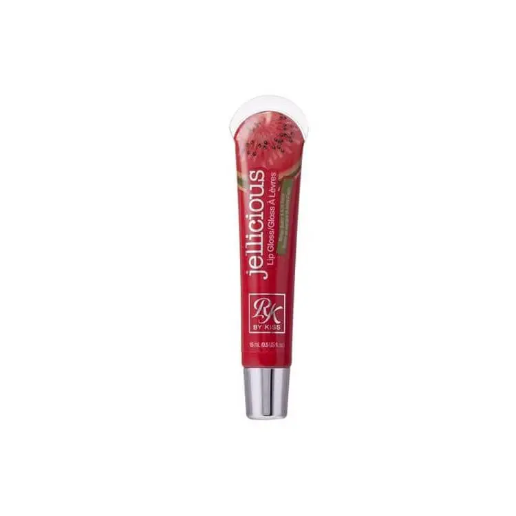 RK by Kiss Jellicious Lip Gloss Cosmetic, High-Shine Non-Sticky Jelly Formula with Acai Berry for Silky Lip Care, 12 Flavors (Ingredients Vary, See Manufacturers Web Site for Details), Glossy Juicy Lip