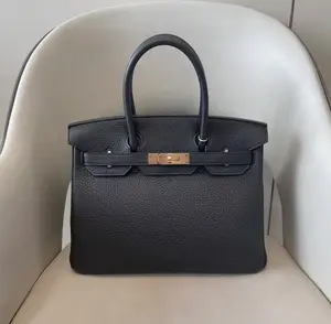 Pre-owned HERMÈS leather Tote Bags Hermes Birkin 30 Bag togo leather