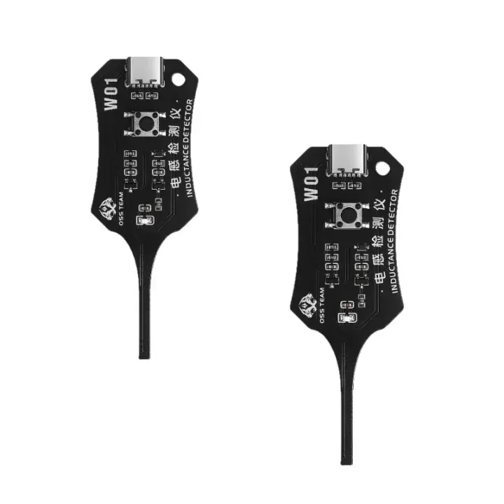 1/2 Packs Portable Mini Inductor Tester for Quick Fault Detection– Fast & Lightweight Electronic Circuit Board Inductor Detector for Mobile Phone Motherboard Component Repair, Type-C Powered High Precision Mainboard Coil Testing Tool
