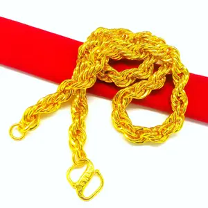 12mm 27.5inch Rope Chain Big Boss Chain Braided Necklace Dominant Men's Chain Gold Necklace Boss Big Necklace High-Quality Necklace new jojo bows rich staccs jewelry g shock valentines gifts for gf only gifts for women men's valentine's gifts Chunky Gold