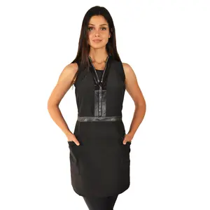 270 - Rhinestone Zipper Detailing Water Resistant Hair Resistant and Bleach Resistant Styling Apron