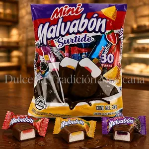 Mini Malvabon/Surtido Bag of Assorted Mini Chocolate - 30 Pieces - Snack & Dessert