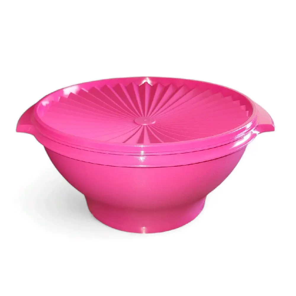 Tupperware Pink  HERATIAGE  Bowl - Versatile Tableware with Decorative Design and Elegant Finish