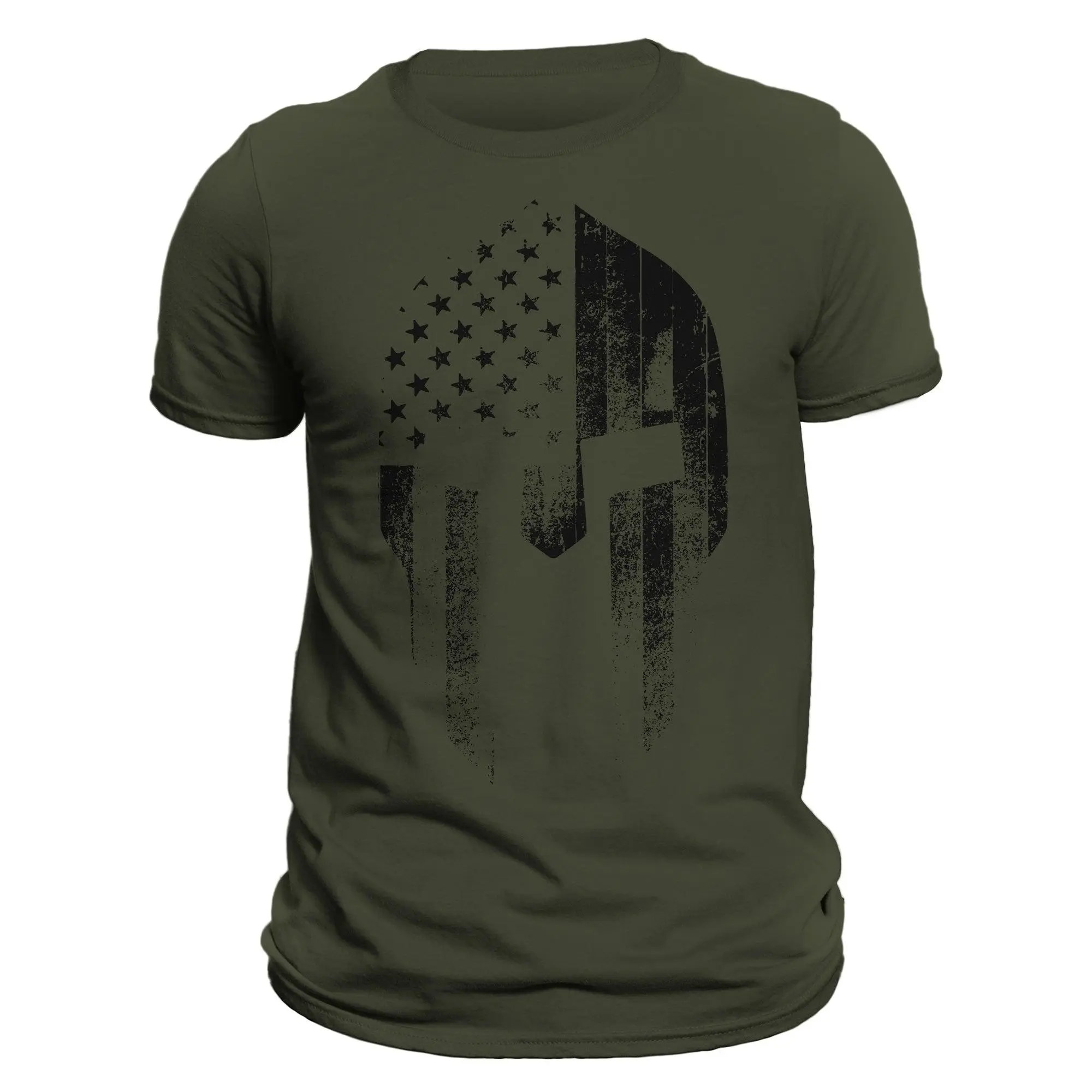 Spartan 2.1 USA Patriotic Men's Graphic T-Shirt